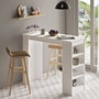 Hanah Home Mesa de bar St1-W Blanca
